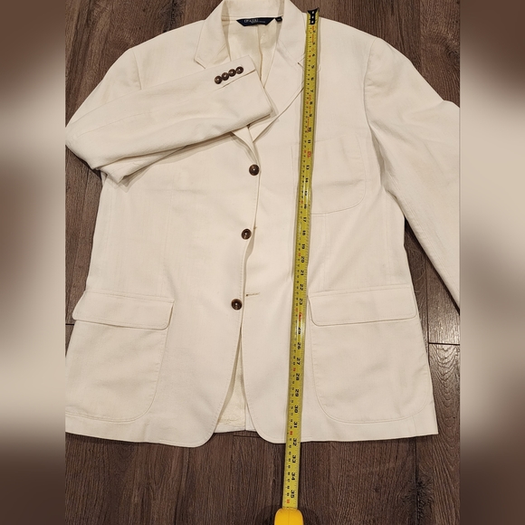 Polo Ralph Lauren Single-Breasted 3 Button Twill Cotton Blazer *EUC* - Picture 6 of 12